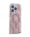 Guess IML GCube MagSafe case for iPhone 15 Pro - pink