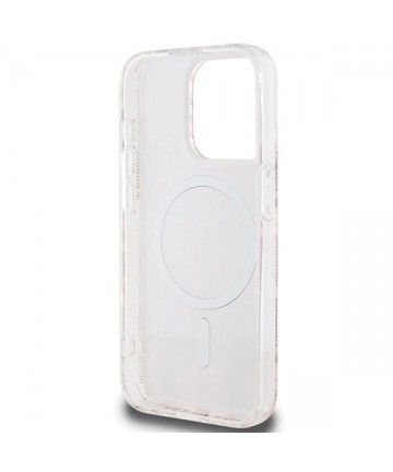 Guess IML GCube MagSafe case for iPhone 15 Pro - pink