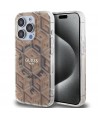 Guess IML GCube MagSafe case for iPhone 15 Pro - brown