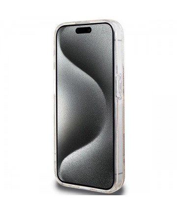 Guess IML GCube MagSafe case for iPhone 15 Pro - brown