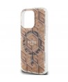 Guess IML GCube MagSafe case for iPhone 15 Pro - brown