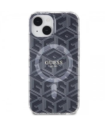 Guess IML GCube MagSafe case for iPhone 15 Plus / 14 Plus - black