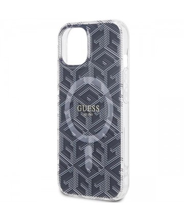 Guess IML GCube MagSafe case for iPhone 15 Plus / 14 Plus - black