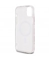 Guess IML GCube MagSafe case for iPhone 15 Plus / 14 Plus - pink