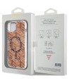 Guess IML GCube MagSafe case for iPhone 15 Plus / 14 Plus - brown