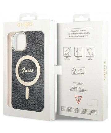 Guess 4G MagSafe case for iPhone 15 Plus / 14 Plus - black