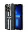 Guess 4G Printed Stripes MagSafe case for iPhone 15 Pro Max - black