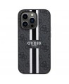 Guess 4G Printed Stripes MagSafe case for iPhone 15 Pro Max - black