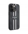 Guess 4G Printed Stripes MagSafe case for iPhone 15 Pro Max - black