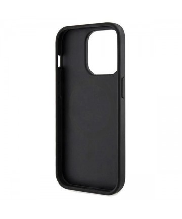 Guess 4G Printed Stripes MagSafe case for iPhone 15 Pro Max - black