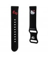 Hello Kitty Silicone Kitty Head strap universal 22mm - black