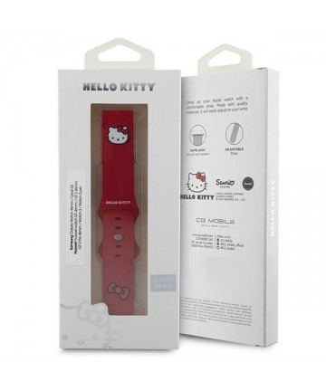 Hello Kitty Silicone Kitty Head strap universal 22mm - red