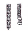 Hello Kitty Silicone Heads & Stripes universal 22mm - black