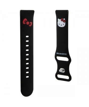 Hello Kitty Silicone Kitty Head strap universal 20mm - black