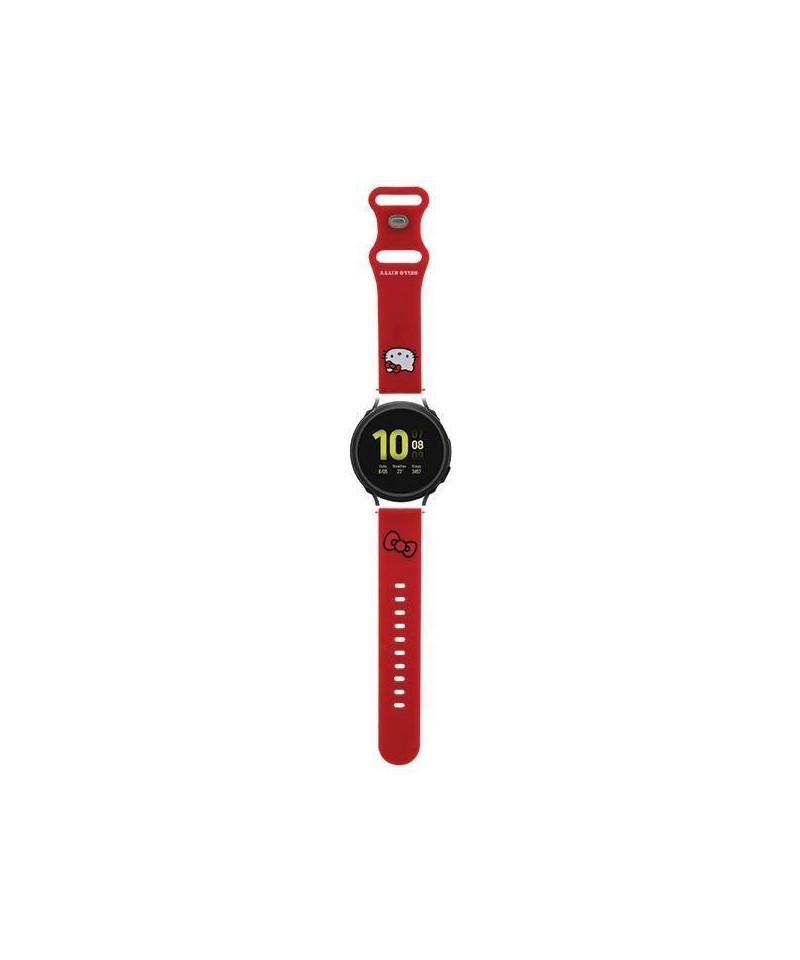 Hello Kitty Silicone Kitty Head strap universal 20mm - red
