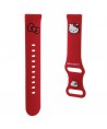 Hello Kitty Silicone Kitty Head strap universal 20mm - red