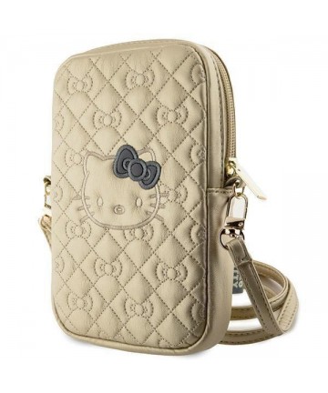 Hello Kitty Quilted Bows Strap bag - gold