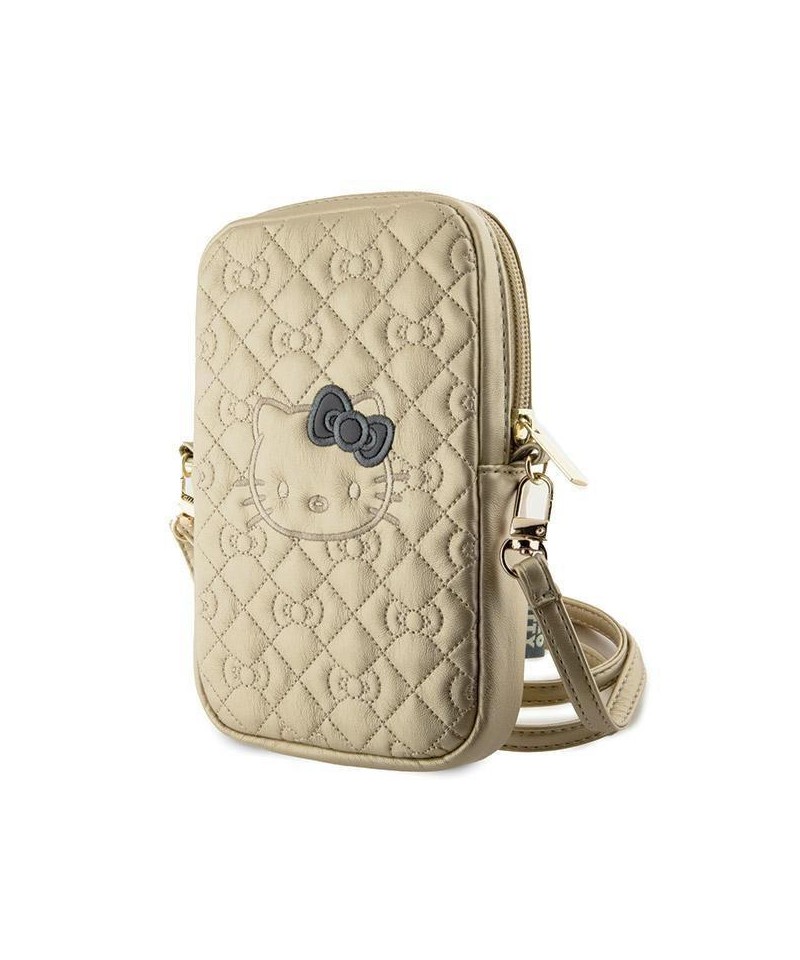 Hello Kitty Quilted Bows Strap bag - gold