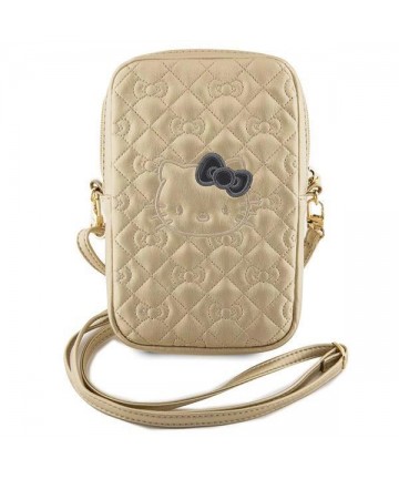 Hello Kitty Quilted Bows Strap bag - gold
