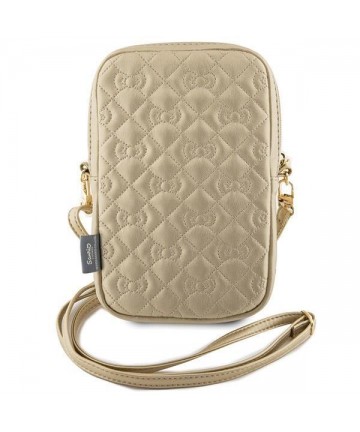 Hello Kitty Quilted Bows Strap bag - gold