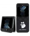 Karl Lagerfeld Saffiano Monogram Choupette Pin case for Samsung Galaxy Z Flip 5 - black