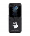 Karl Lagerfeld Saffiano Monogram Choupette Pin case for Samsung Galaxy Z Flip 5 - black