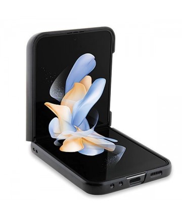 Karl Lagerfeld Saffiano Monogram Choupette Pin case for Samsung Galaxy Z Flip 5 - black