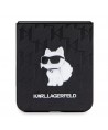 Karl Lagerfeld Saffiano Monogram Choupette Pin case for Samsung Galaxy Z Flip 5 - black