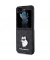 Karl Lagerfeld Saffiano Monogram Choupette Pin case for Samsung Galaxy Z Flip 5 - black