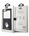 Karl Lagerfeld Saffiano Monogram Choupette Pin case for Samsung Galaxy Z Flip 5 - black