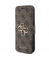 Guess 4G Metal Logo case for iPhone 15 Pro - brown