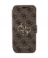 Guess 4G Metal Logo case for iPhone 15 Pro - brown