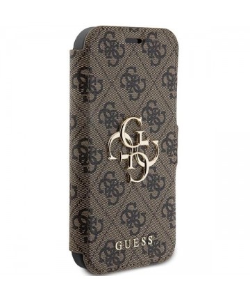 Guess 4G Metal Logo case for iPhone 15 Pro - brown