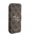 Guess 4G Metal Logo case for iPhone 15 Pro - brown