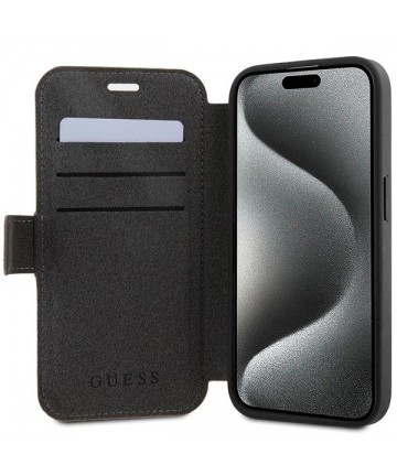 Guess 4G Metal Logo case for iPhone 15 Pro - brown