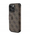 Guess 4G Metal Logo case for iPhone 15 Pro - brown