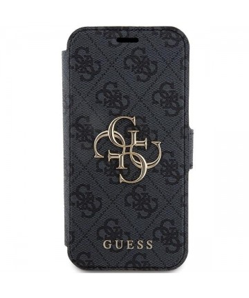 Guess 4G Metal Logo case for iPhone 15 Pro - gray