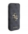 Guess 4G Metal Logo case for iPhone 15 Pro - gray