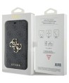 Guess 4G Metal Logo case for iPhone 15 Pro - gray