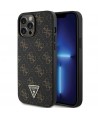 Guess 4G Triangle Metal Logo case for iPhone 14 Pro - black