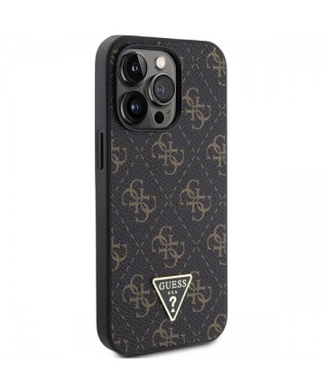 Guess 4G Triangle Metal Logo case for iPhone 14 Pro - black