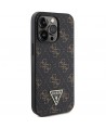 Guess 4G Triangle Metal Logo case for iPhone 14 Pro - black