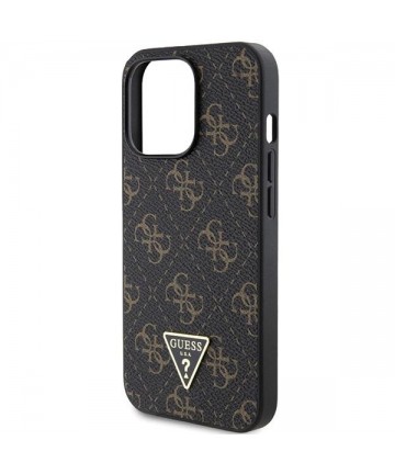Guess 4G Triangle Metal Logo case for iPhone 14 Pro - black