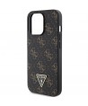 Guess 4G Triangle Metal Logo case for iPhone 14 Pro - black