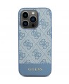 Guess 4G Stripe Collection case for iPhone 15 Pro - blue