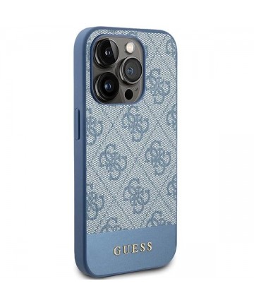 Guess 4G Stripe Collection case for iPhone 15 Pro - blue