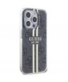 Guess IML 4G Gold Stripe case for iPhone 15 Pro - black