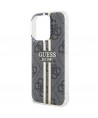 Guess IML 4G Gold Stripe case for iPhone 15 Pro - black