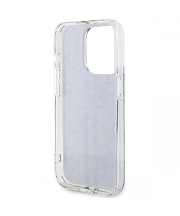 Guess IML 4G Gold Stripe case for iPhone 15 Pro - black