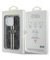 Guess IML 4G Gold Stripe case for iPhone 15 Pro - black